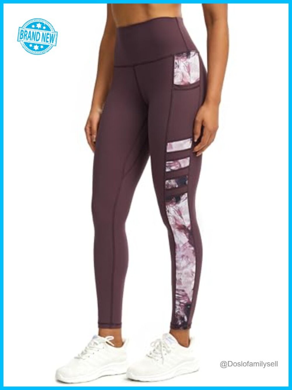 High Waisted Athletic Leggings with Pockets, 4-Way Stretch Yoga Pants